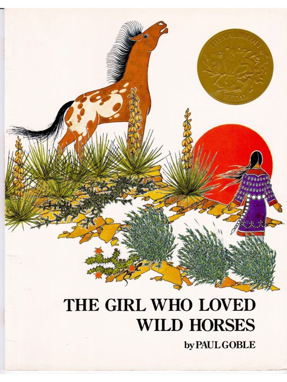 The Girl Who Loved Wild Horses Paul Goble PB 1993 Native American Caldecott